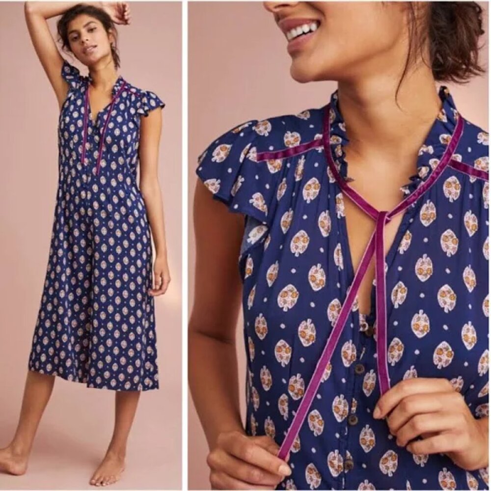 Floreat/Anthropologie Gabrielle Crop Jumpsuit - Sz XS